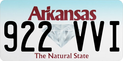 AR license plate 922VVI