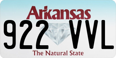 AR license plate 922VVL