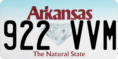 AR license plate 922VVM