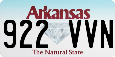 AR license plate 922VVN