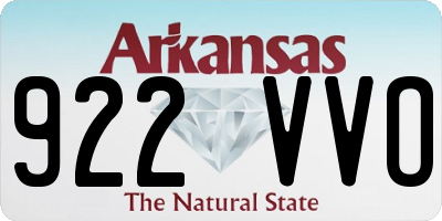 AR license plate 922VVO