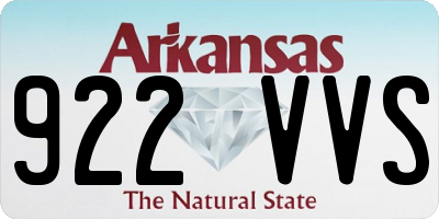 AR license plate 922VVS