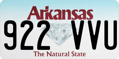 AR license plate 922VVU