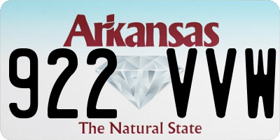 AR license plate 922VVW