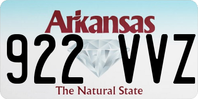 AR license plate 922VVZ