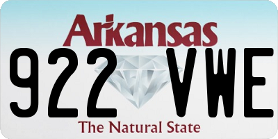 AR license plate 922VWE