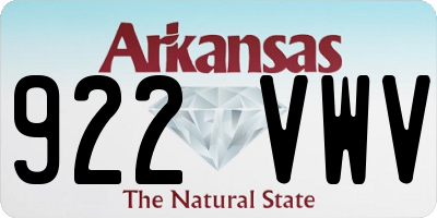 AR license plate 922VWV