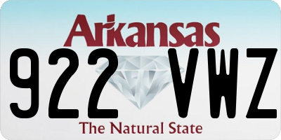 AR license plate 922VWZ