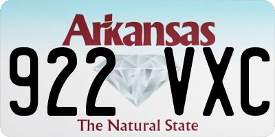 AR license plate 922VXC