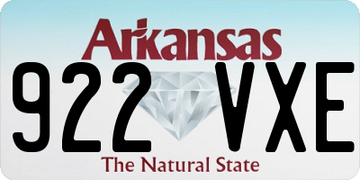 AR license plate 922VXE