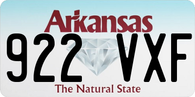 AR license plate 922VXF