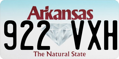 AR license plate 922VXH