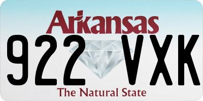 AR license plate 922VXK