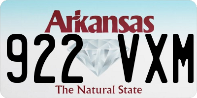 AR license plate 922VXM