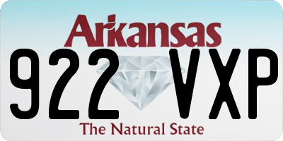 AR license plate 922VXP