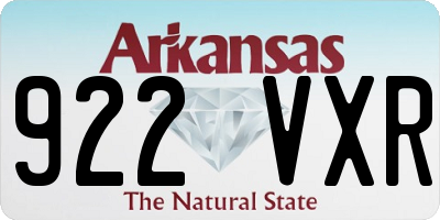 AR license plate 922VXR