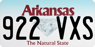 AR license plate 922VXS