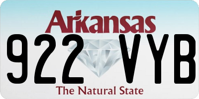AR license plate 922VYB