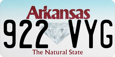 AR license plate 922VYG