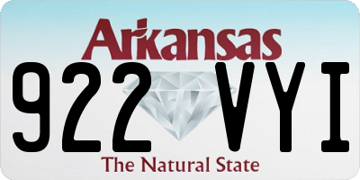 AR license plate 922VYI