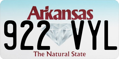 AR license plate 922VYL
