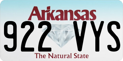 AR license plate 922VYS