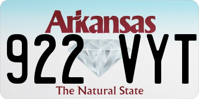 AR license plate 922VYT