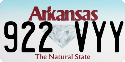 AR license plate 922VYY