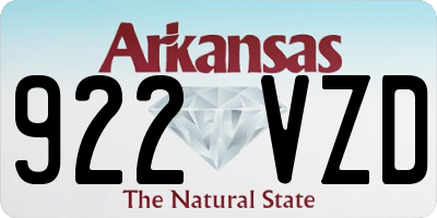 AR license plate 922VZD