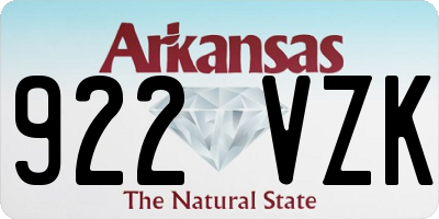 AR license plate 922VZK