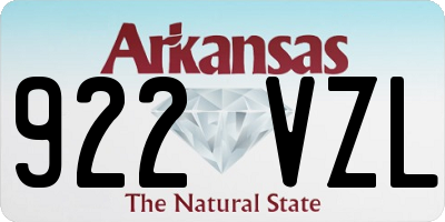 AR license plate 922VZL