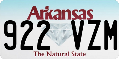 AR license plate 922VZM