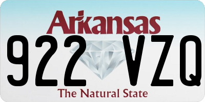 AR license plate 922VZQ