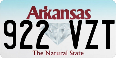 AR license plate 922VZT