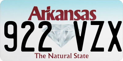 AR license plate 922VZX