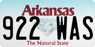 AR license plate 922WAS