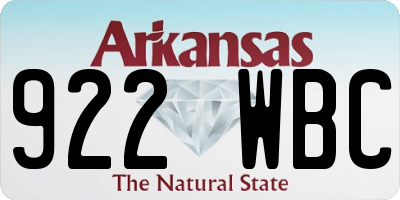 AR license plate 922WBC