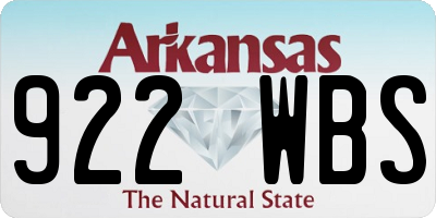AR license plate 922WBS