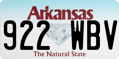 AR license plate 922WBV