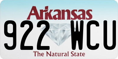 AR license plate 922WCU