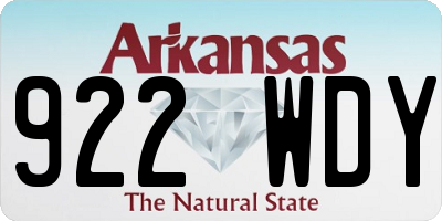 AR license plate 922WDY