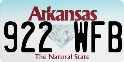 AR license plate 922WFB
