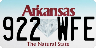 AR license plate 922WFE