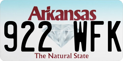 AR license plate 922WFK