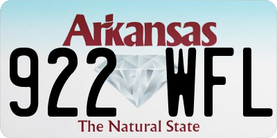AR license plate 922WFL