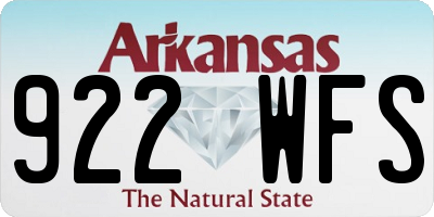 AR license plate 922WFS