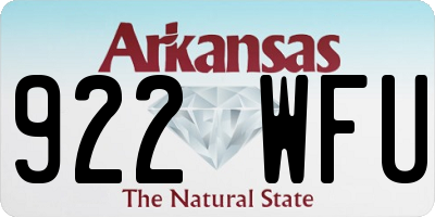 AR license plate 922WFU