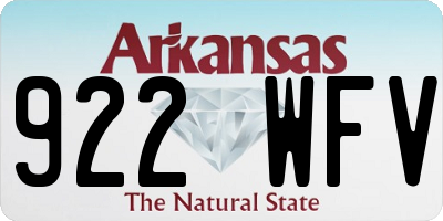 AR license plate 922WFV