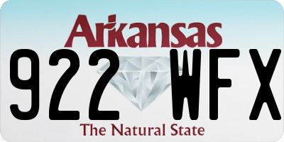 AR license plate 922WFX