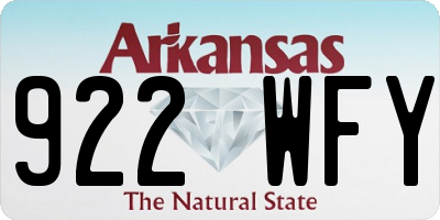 AR license plate 922WFY